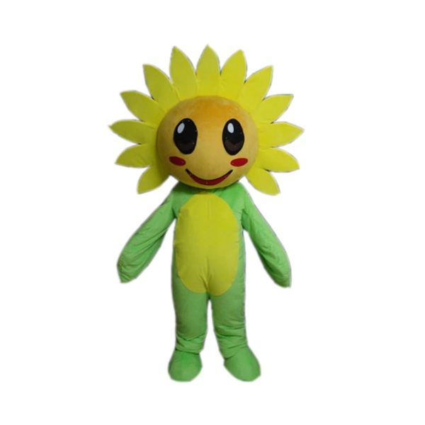 

halloween cute sunflower mascot costume cartoon anime theme character carnival adults size christmas birthday party outdoor outfit suit, Red;yellow