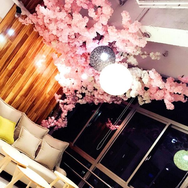 

decorative flowers & wreaths artificial cherry tree branches diy wedding home party decoration living room plant