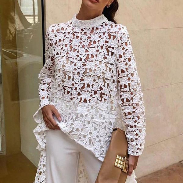 

white a line hollow out lace women spring long sleeve casual dress elegant ladies party dresses vestidos robe femme, Black;gray