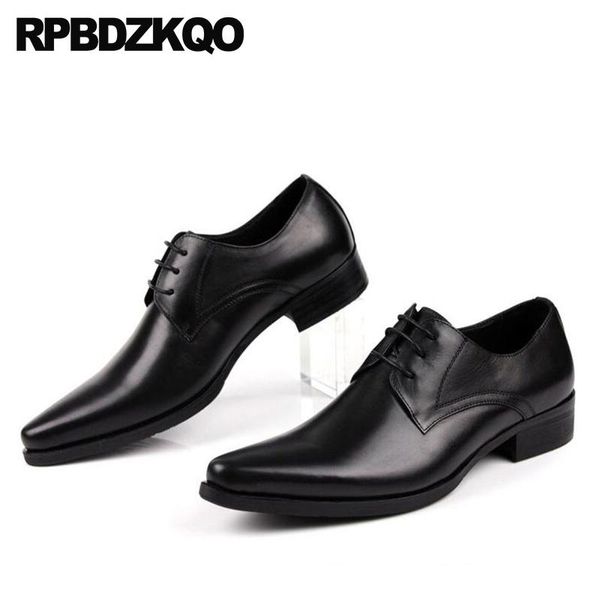 

dress shoes pointy toe wedding brown formal pointed patent leather party black italian lace up plus size oxfords men italy brand