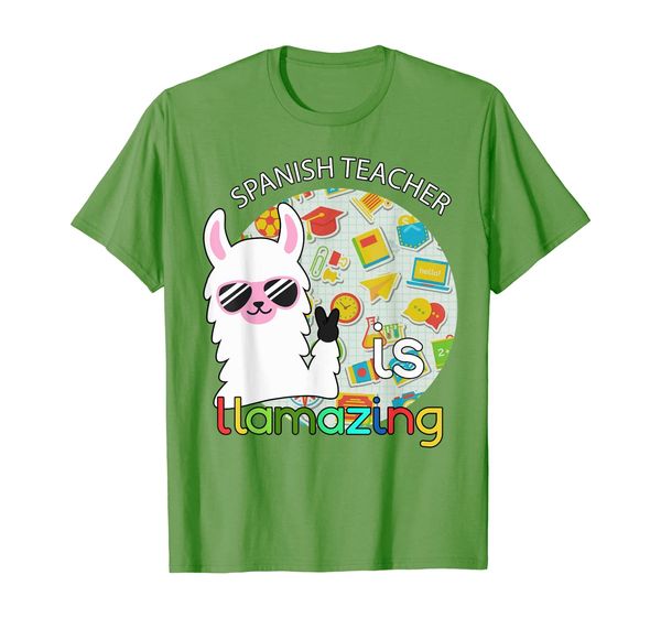 

Spanish Teacher Is Llamazing Llama Amazing T-Shirt, Mainly pictures