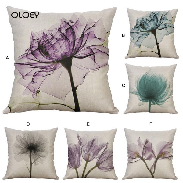 

simple linen creative cute pillow small fresh flower girl polyester cushion cover coffee home bedroom car decoration cushion/decorative
