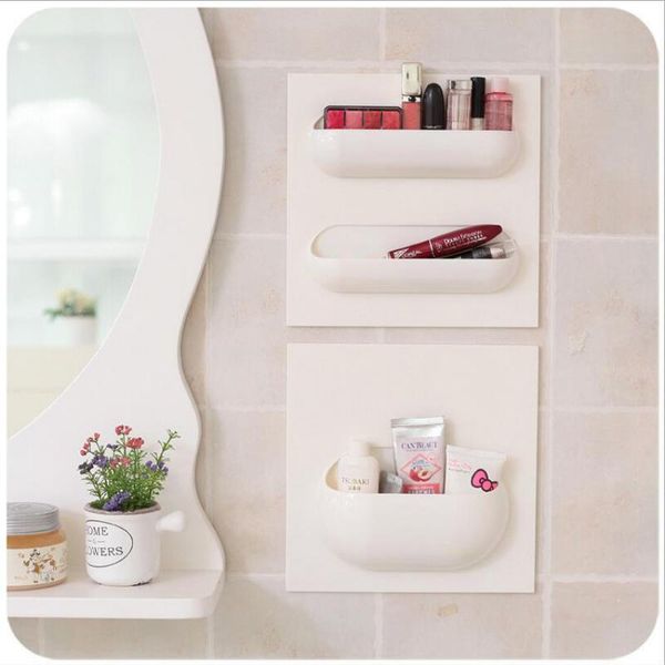 

bathroom storage & organization creative wall suction cup organizer toothbrush holder shower shelf for kitchen
