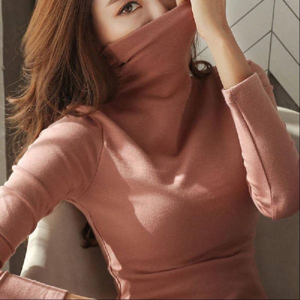 

womens sweaters autumn winter turtleneck sweater lady black white thin pullover jumper knitted pull femme, White;black