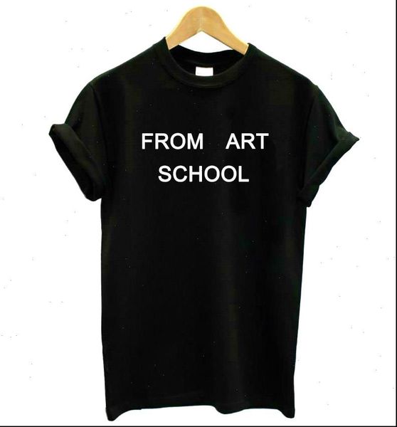 

from art school letters print womens cotton casual funny girl tee hipster tumblr drop ship z 1081, White