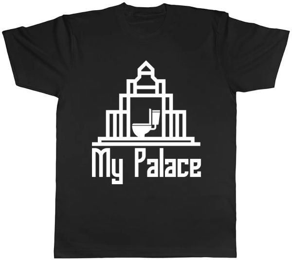 

my palace funny mens womens ladies tee t-shirt, White;black
