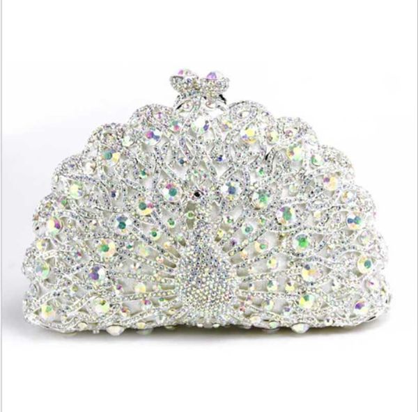 

evening bags xiyuan women peacock blue crystal bag clutch wedding party clutches purses and handbags rhinestone