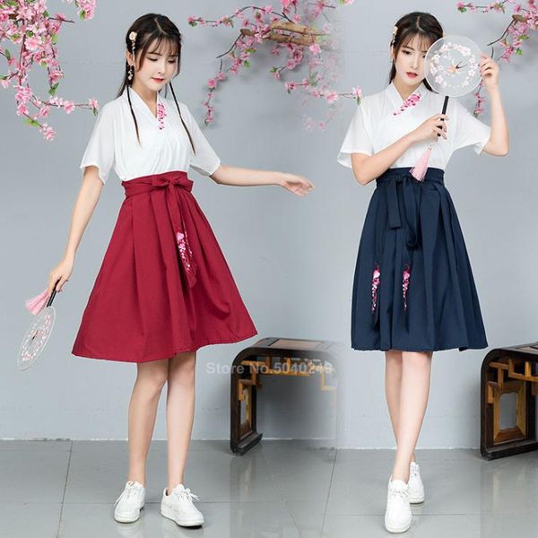 

japanese style kimono dress women haori yukata kawaii girls vintage party skirts suit ancient costume fashion ethnic clothing, Red