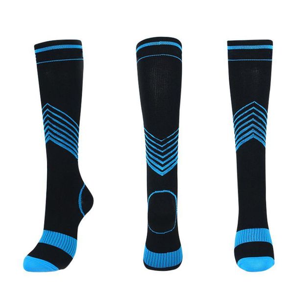 

sports socks 1 pair compression stocking calf protector football running exercise cycling fitness relieve varicose veins, Black