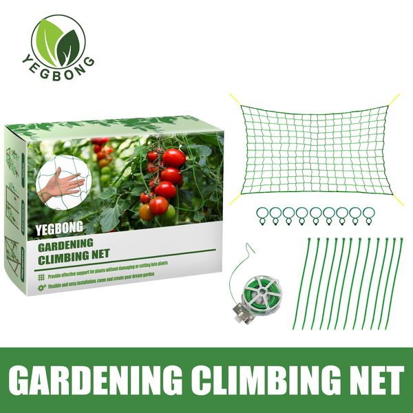 

freight yegbong oem odm plant climbing net green gardening tomato passion fruit grape silk plant climbing net