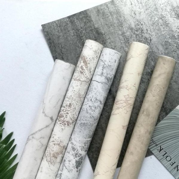 Wallpapers mármore grão de tijolo auto-adesivo pvc adesivos para sala de estar quarto de cozinha casa decoração