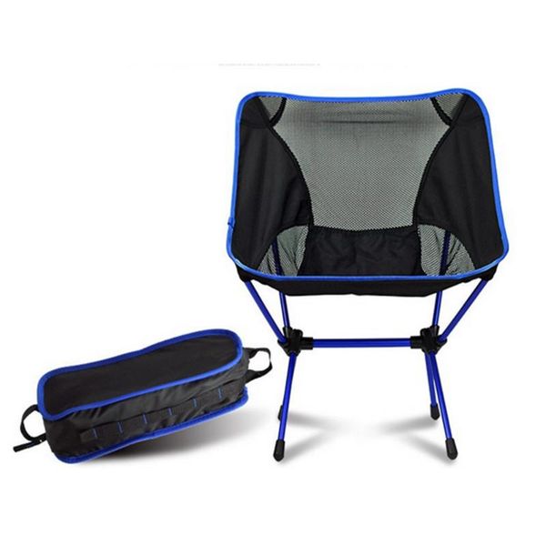 

outdoor folding portable travel ultra light aluminum alloy fishing stool leisure chair camp furniture