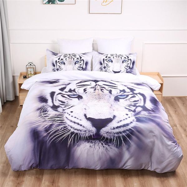 

bedding sets 3d bed linen tiger animal printed  king size set twin full single double duvet cover for child bedclothes