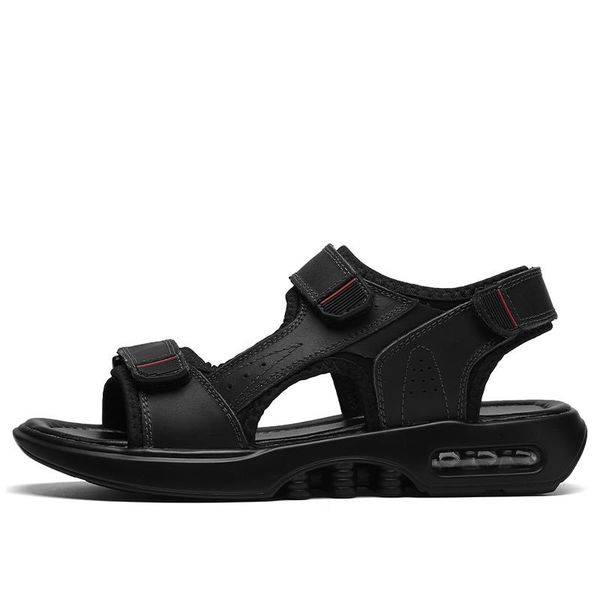 

sandals hombre shoes for de mens uomo man heren slippers sandalen safety work sandali classic ete outdoor couple beach, Black