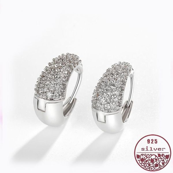 

hoop & huggie dense inlaid zircon round women's earrings fashion personality embellishment cross-border gold-plated, Golden;silver