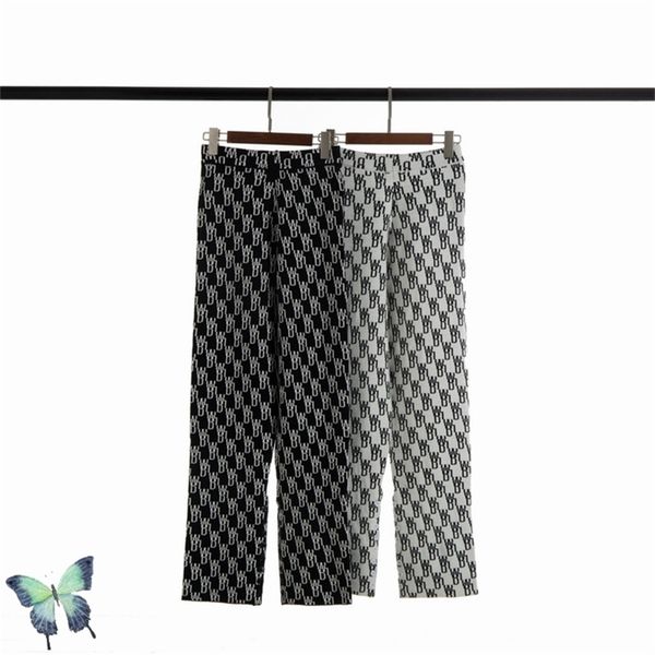 

welldone cashmere straight trousers well done fashion casual men women button all-match 210420, Black