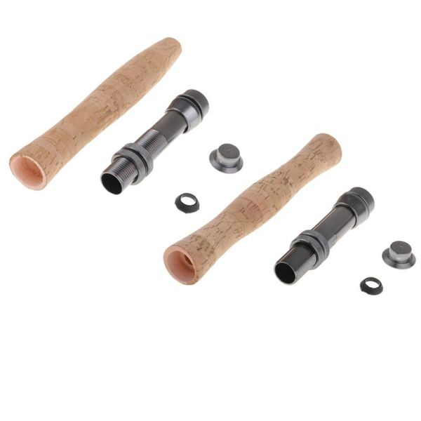 

cork fishing rod handle grip with reel seat for building or repair tackle accessories boat rods