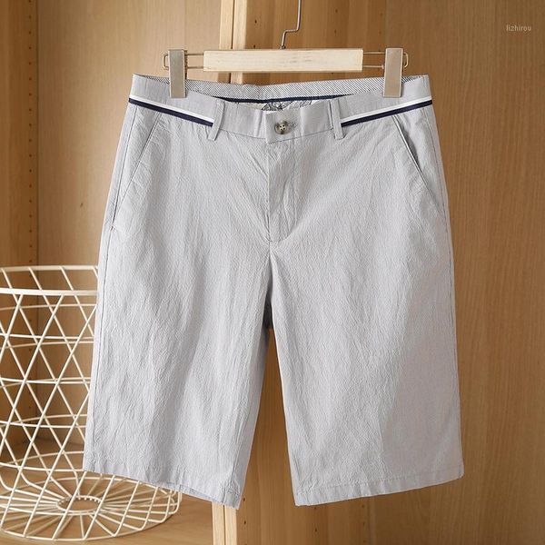 

men's shorts 2021 fashion and comfortable casual summer slim check five-point pants overalls, White;black