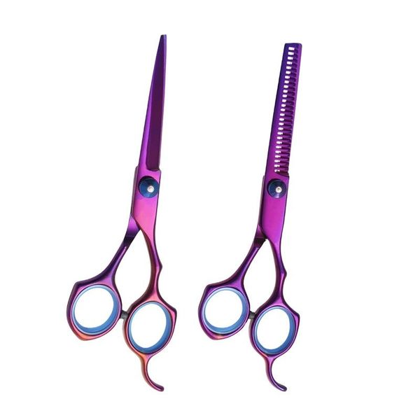 

hair scissors 5.5 inch purple wholesale unique for hairdressing fashionable