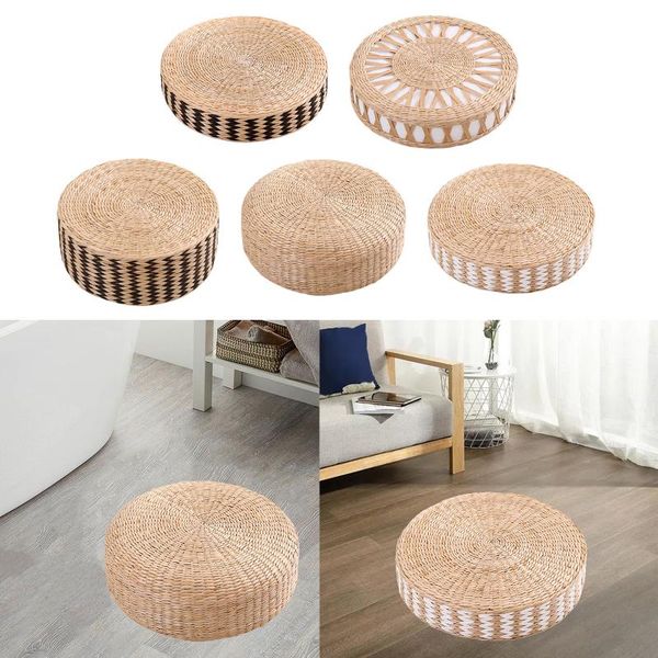 

cushion/decorative pillow floor cushion tatami mat woven straw handmade kowtow seat