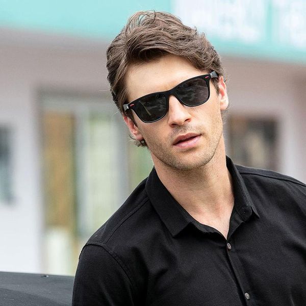 

sunglasses 2021 classic polarized men's retro spuare mirror uv400, White;black