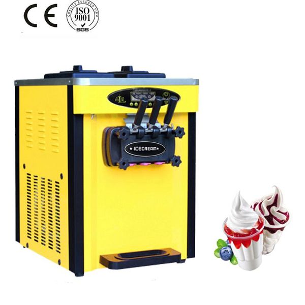 

ice cream making machine deskcommercial automatic 3 flavors mini soft serve maker
