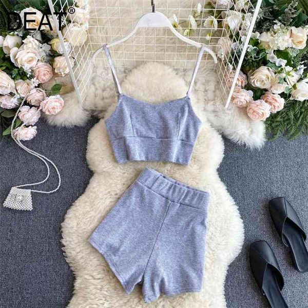 

women sports shorts arrivals sling casual two piece set fashion backless temperament spring summer 11d118 210525, White