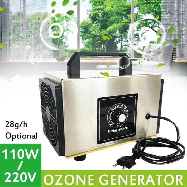 

ozone generator 28g/h ozono machine stainless steel air purifier cleaner disinfection sterilization cleaning formaldehyde purifiers