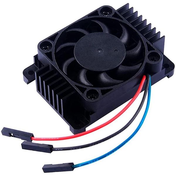 

electric fans aluminum alloy heatsink with pwm fan for raspberry pi compute module 4, passive cooling radiator speed control