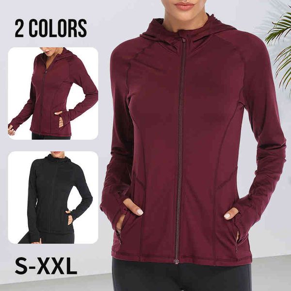 

vutru tracksuit women athletic zipper long sleeve sports coats fitness jacket workout sweatshirts yoga crop hoodie jackets