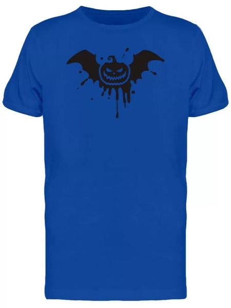

winged pumpkin silhouette men's tee -image by shutterstock, White;black