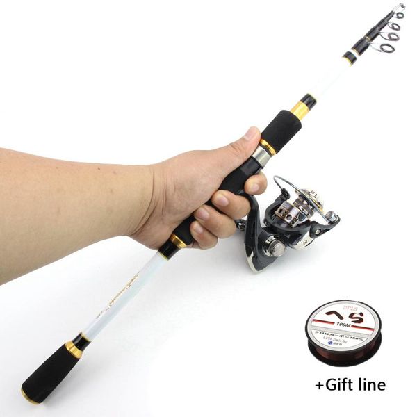 

boat fishing rods 1.8m 2.1m 2.4m 2.7m rod reel combos carbon spinning and set sea vara de pesca com molinete