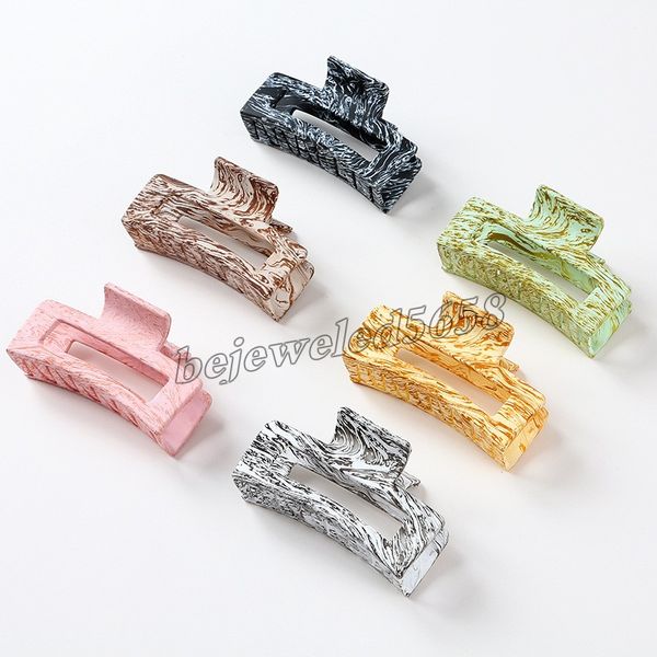 

2022 korean hair claw clip barrettes for women elegant square simply hairpins clamp crab barrette headwear girls hair accessories gifts, Golden;silver