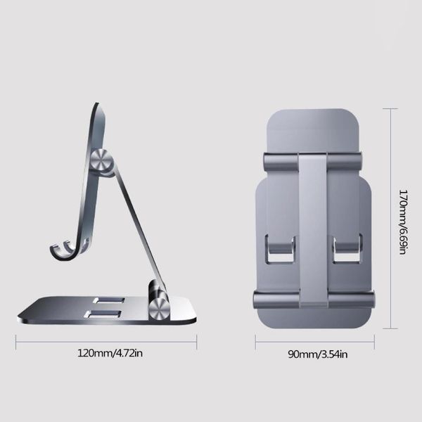 

cell phone mounts & holders aluminium alloy dual foldable deskrotary tablet stand mobile holder mount bracket for - ipad cellphone