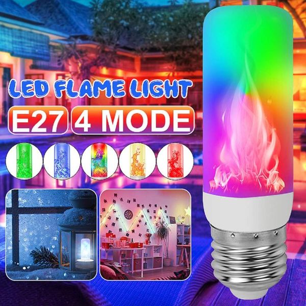

bulbs 78 led e27 flame lamps 3w 85-265v 4 modes ampoule effect light bulb flickering emulation christmas year decor lamp