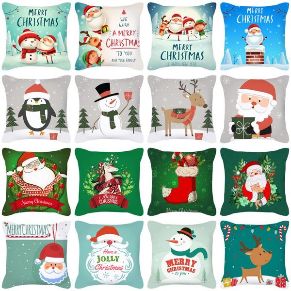 

cushion/decorative pillow cartoon christmas cover festival gift square cushion wholesale