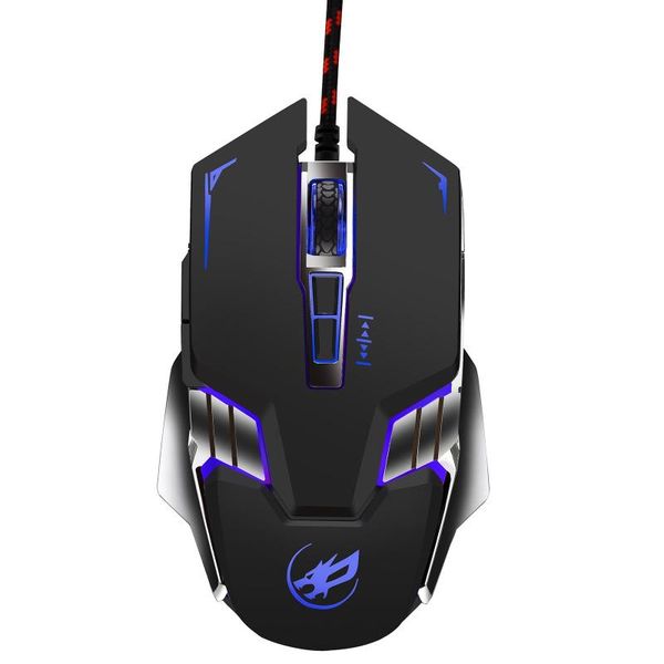 

ergonomic gaming mouse computer gamer breathing light 7d 3200dpi pc mice wired usb for lapgames in stock
