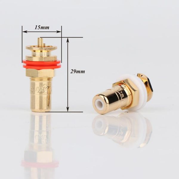 

smart power plugs 4pcs cmc 816-u rca jack terminal sockets gold plated