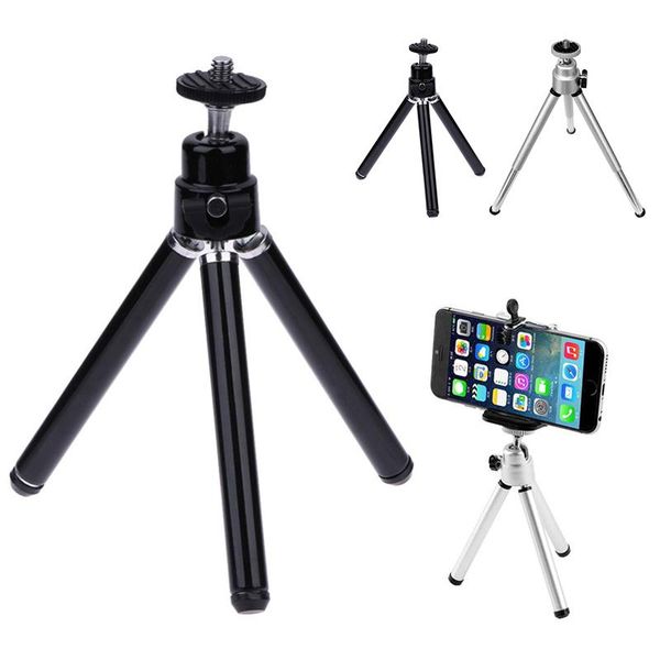 

cell phone mounts & holders mini flexible tripod 2 section stand holder for mobile projector camera aluminum alloy deskportable