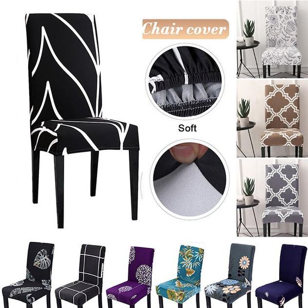 

chair covers 1/2pcs removable slipcovers for weddings banquet folding el covering flower printing stretch elastic cover