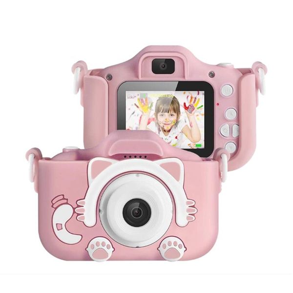 

kids camera, 1080p digital video camera rechargeable camcorder shockproof toy with 2.0 inch ips screen,32gb tf card, cameras