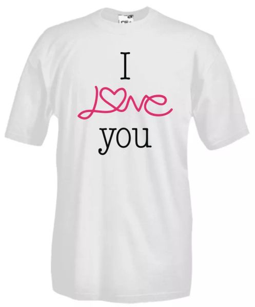 

settantallora-t-shirt shirt dm24 i love you, White;black