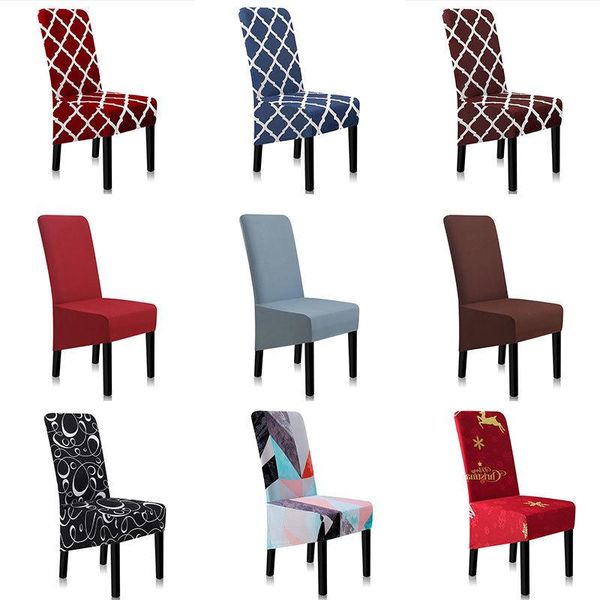 

chair covers cover stretch geometric spandex printing dining room a45014