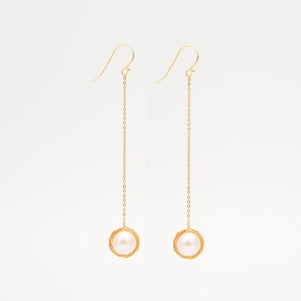 

dangle & chandelier sl oksana 14k glod natural baroque drop real 925 sterling silver fine earrings stud fashion pearl jewelry for women acce