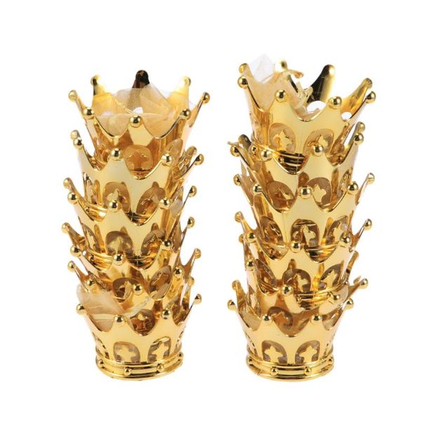 

gift wrap 12pcs party candies bags golden crown chocolate treats table decorations for wedding birthday baby shower christmas