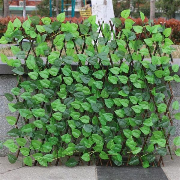 

fencing, trellis & gates green vines wooden expandable faux privacy fence artificial garden decoration uv protected hek panel tuinhek