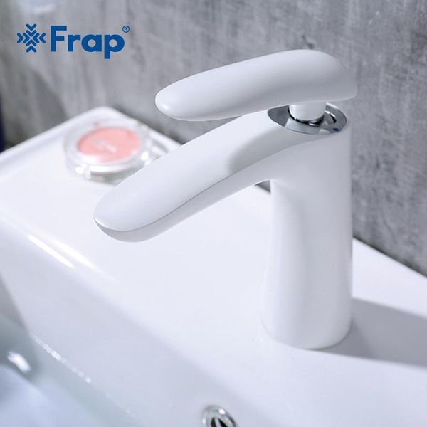 

bathroom sink faucets frap brass white basin faucet washbasin waterfall tap for cold and water mixer y10012