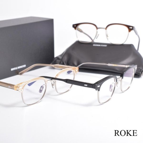 

fashion sunglasses frames gm 2021 style square prescription glasses frame gentle roke optical eyeglasses for men women with original box, Black