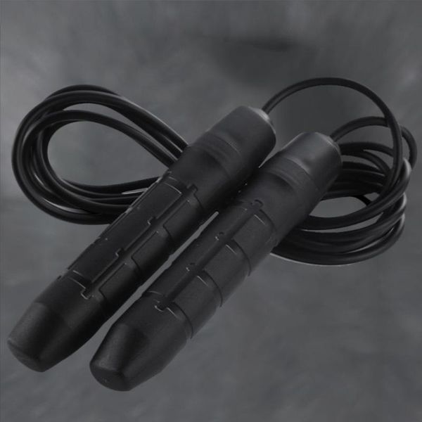 

jump ropes fitness rope thicken bearing comfortable handle jumping workout for women/men exercise (black)