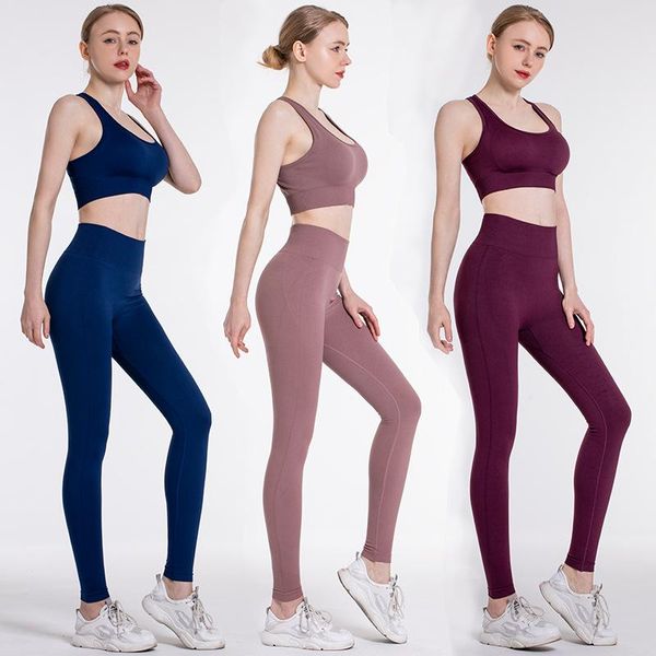 

yoga outfit 13colors dyeing seamless women suits fitness clothing female long sleeve sport set push-up bra legging
